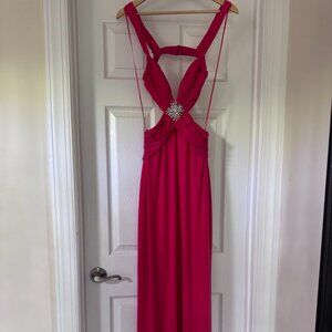 Mary L Couture by Cache Fuchsia Embellished Gown – Size 12 NWT 💖
